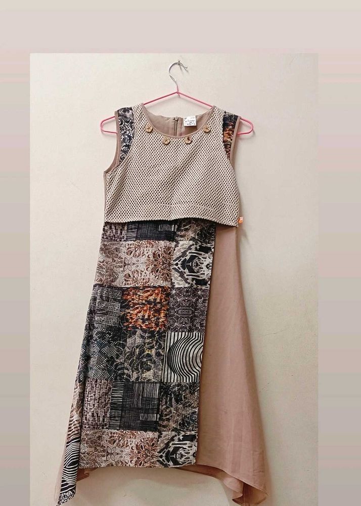 Patchwork Midi Dress
