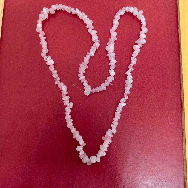 Pink Stone Chip Necklace