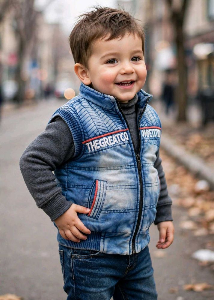 Cute Denim Vest for Toddlers