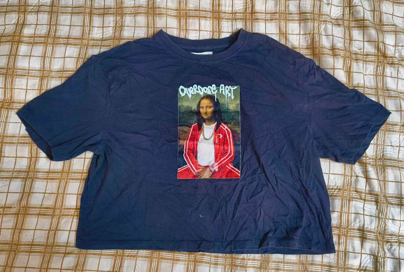 mona lisa Graphic Print T-Shirt