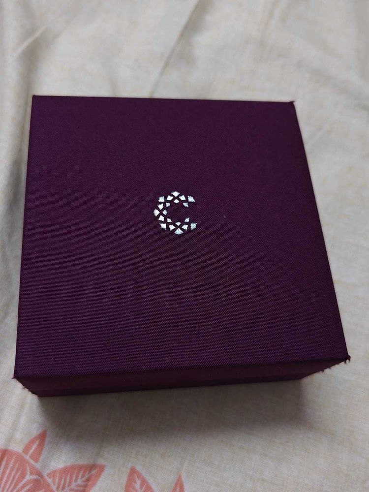 Elegant velvet earrings pendant Jewellery Box