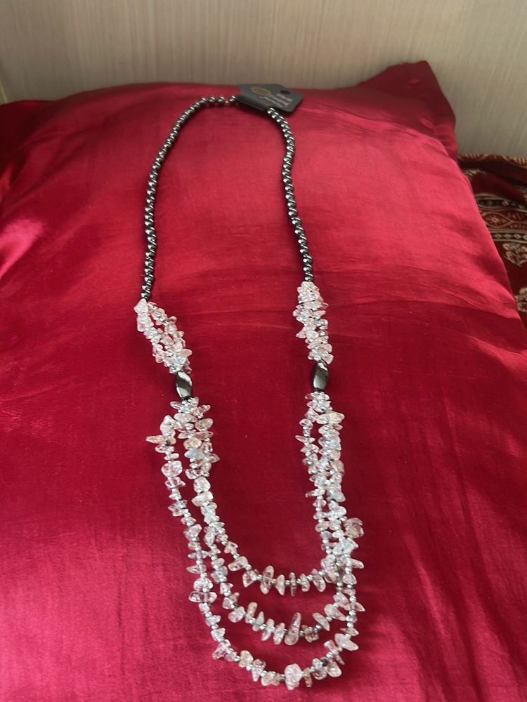 Elegant Layered Crystal Necklace