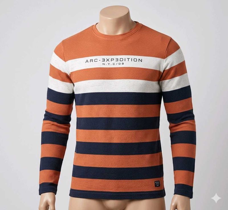 Men's Striped Long Sleeve T-Shirt