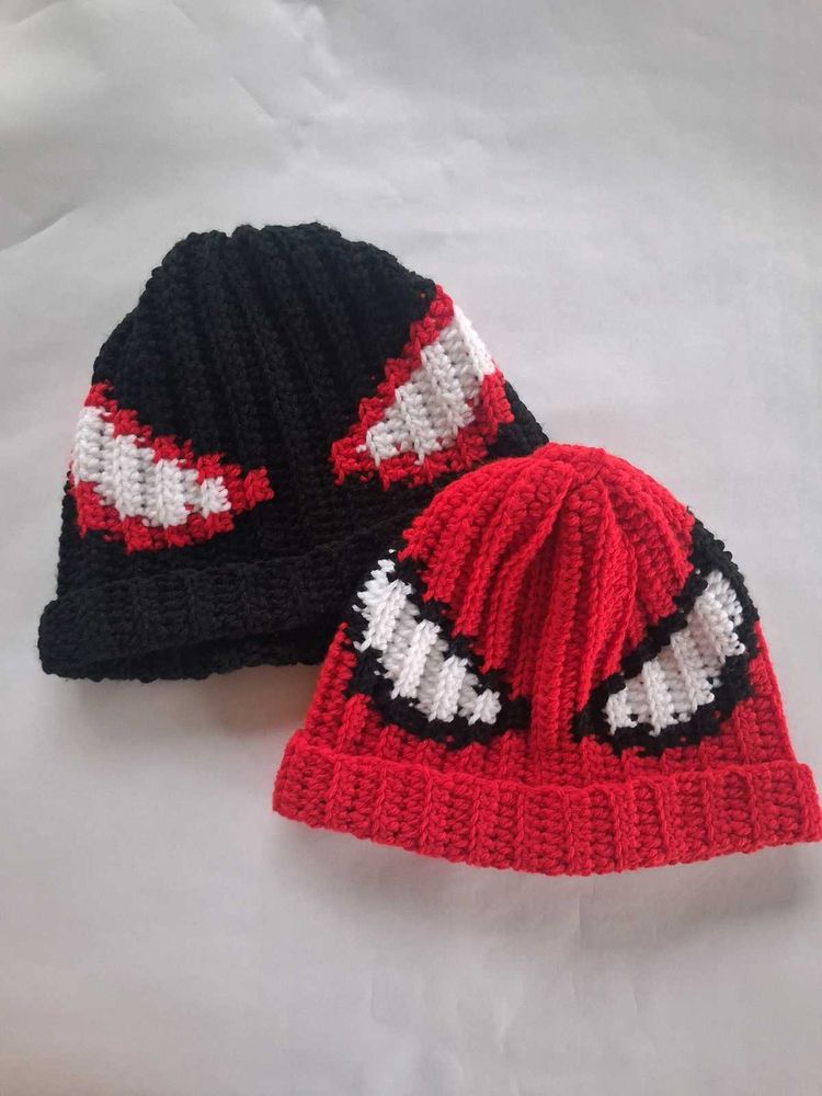 Spider-Man Inspired Crochet Beanie