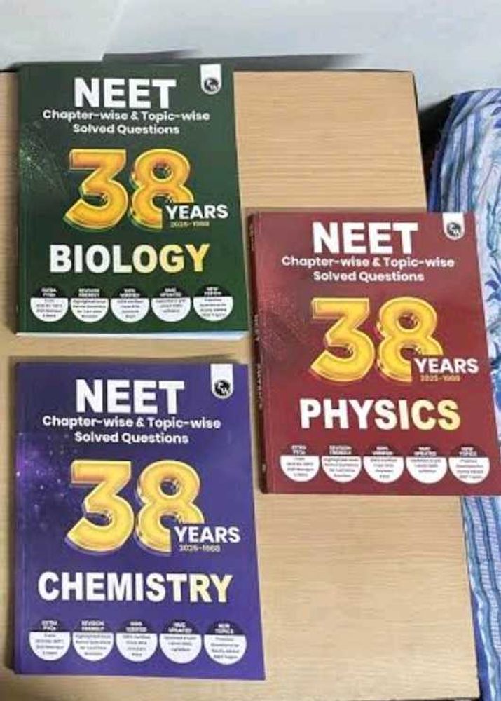 NEET 38 Years Solved Questions Books