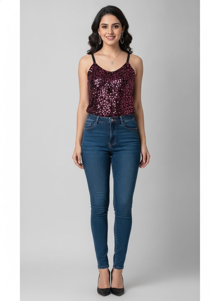 Sparkling Sequin Camisole Top