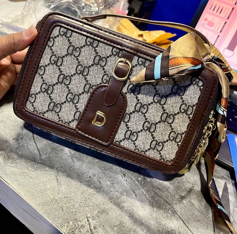 Stylish Monogram Crossbody Bag