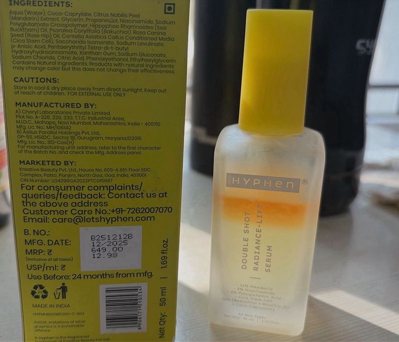 Hyphen Double Shot Radiance-Lift Serum
