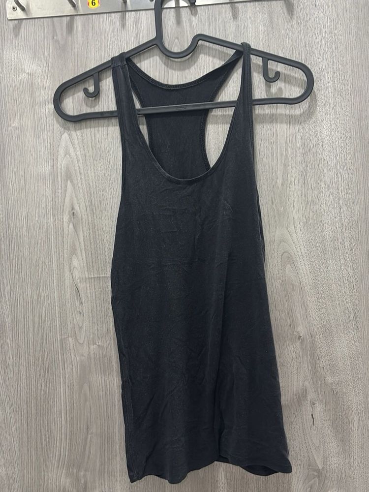 Black Racerback Tank Top