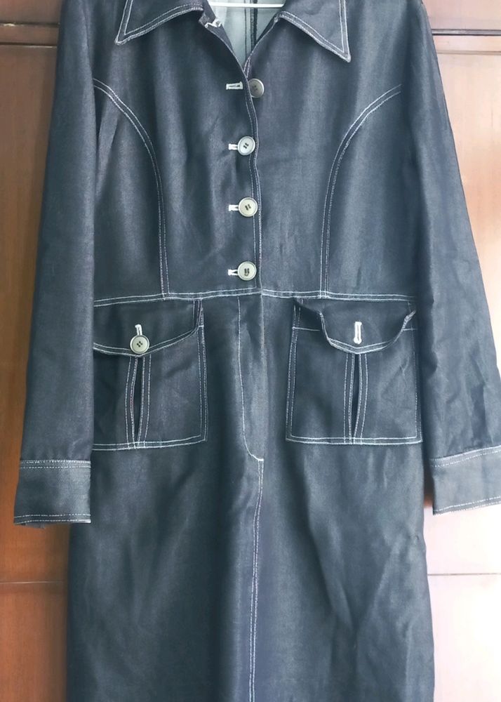 Stylish Black Denim Dress