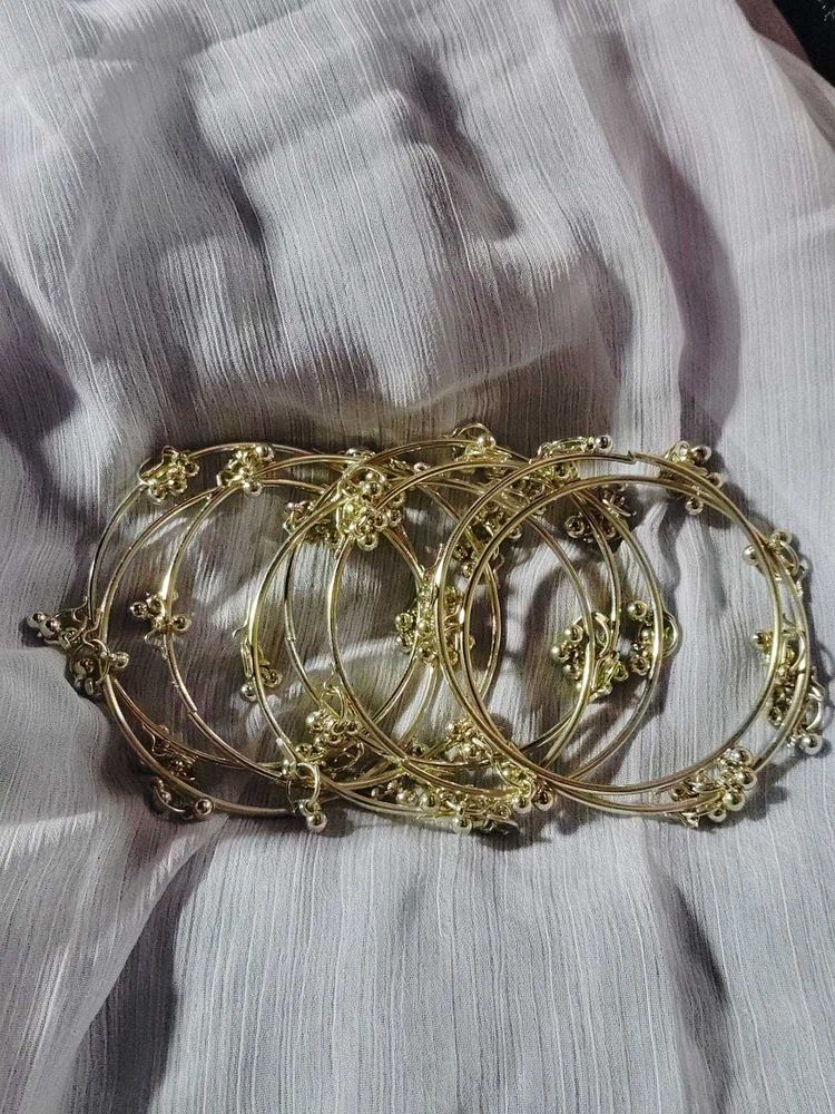 Set of Golden Bangles
