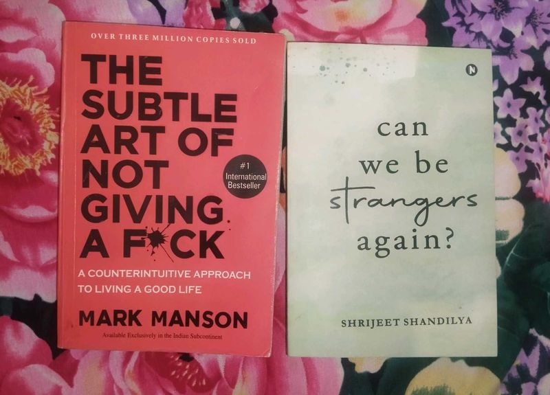 the subtle art of not giving a f*ck , 2 books comb