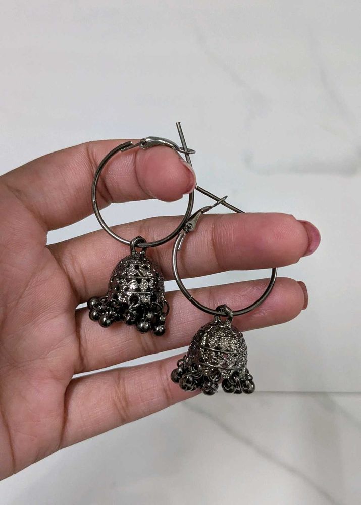 Oxidised Jhumkas