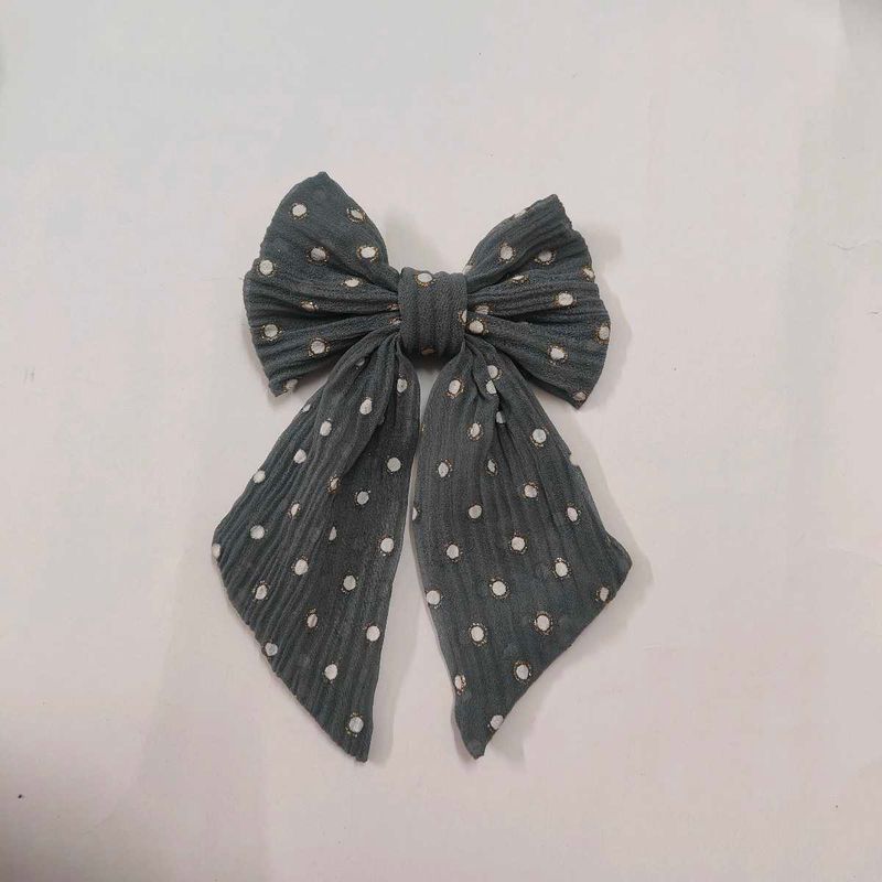 Polka Dot Hair Bow