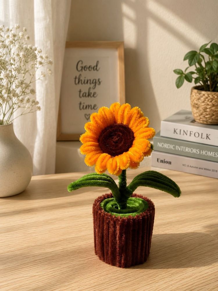 sunflower pot
