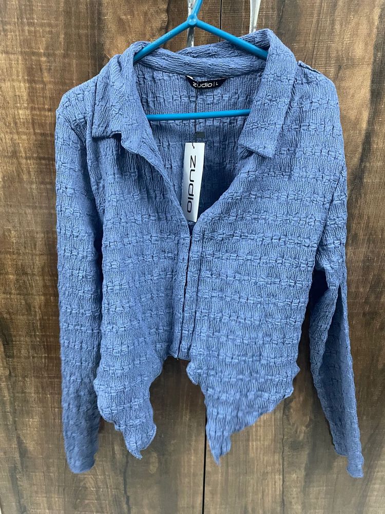 Zudio Blue Textured Top