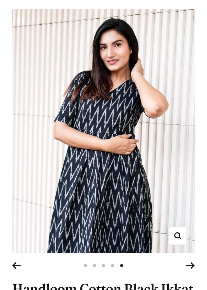 Elegant Pure Cotton Organic IKKAT Kurti
