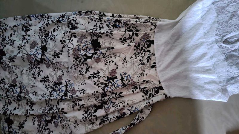 white ankle length kurta
