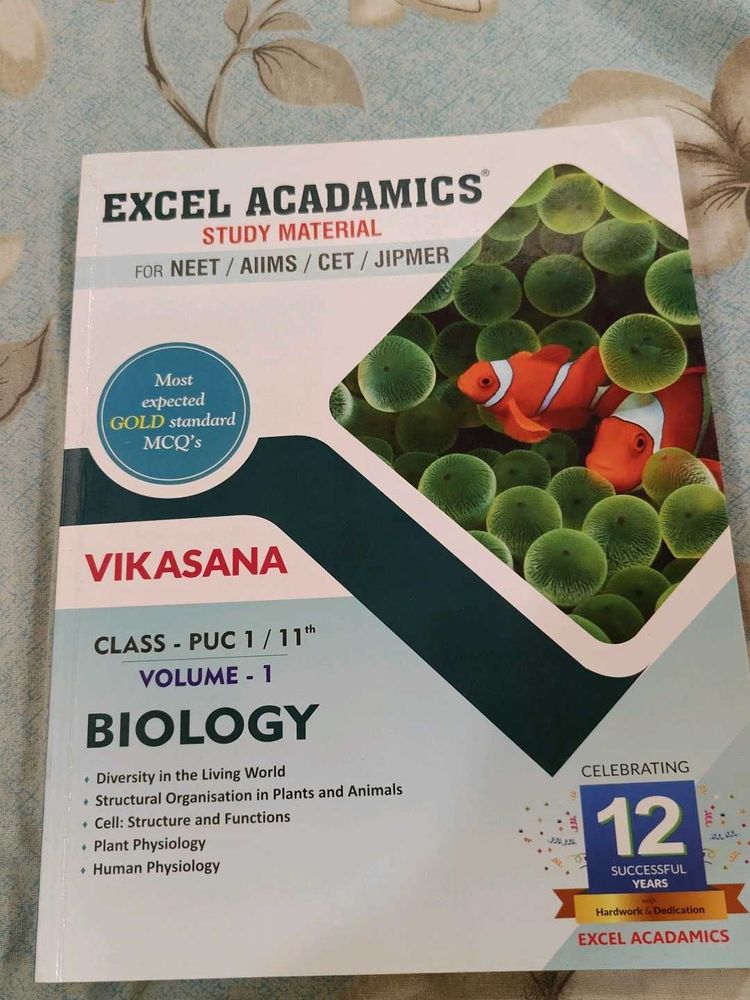 Excel Acadamics Biology Study Material