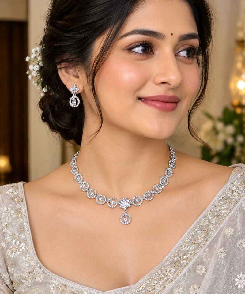 Exquisite Diamond Jewellery Set