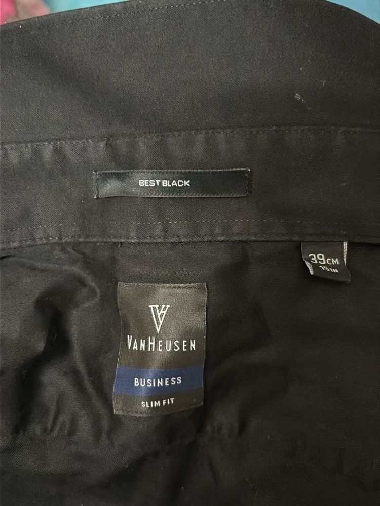 VANHEUSEN slim fit shirt best black