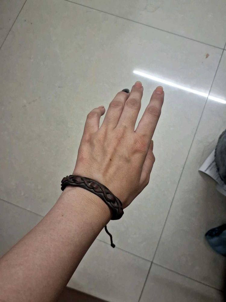 y2k Braided Leather Bracelet