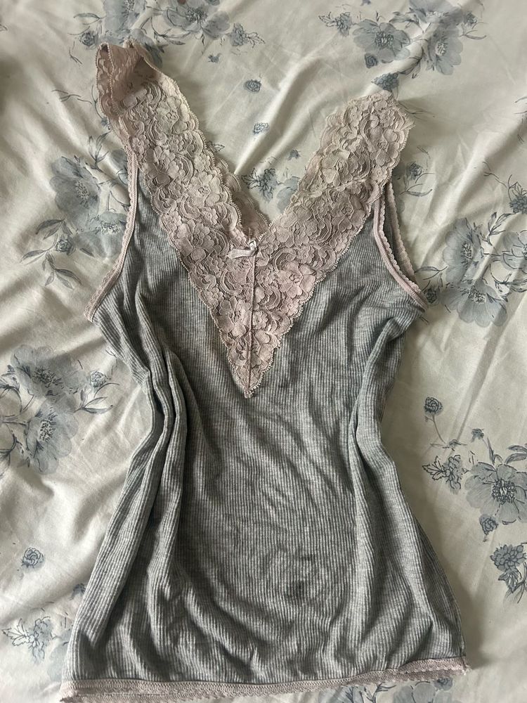 Lace Trim Cami Top