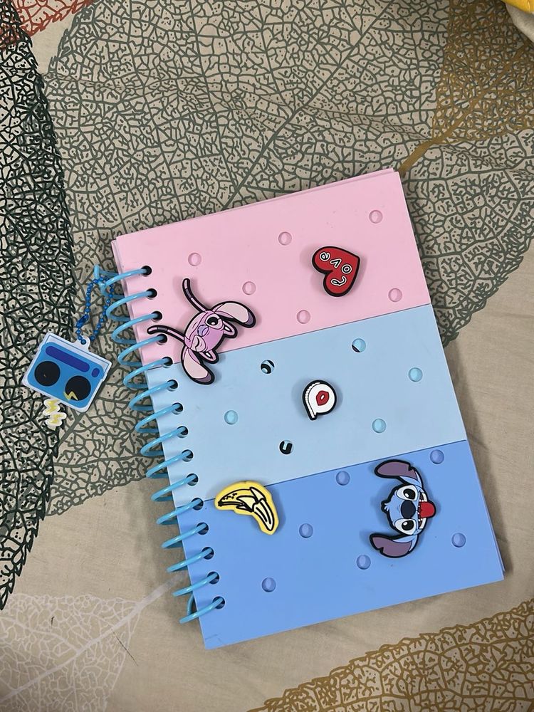 Cute Pastel Stitch Notebook