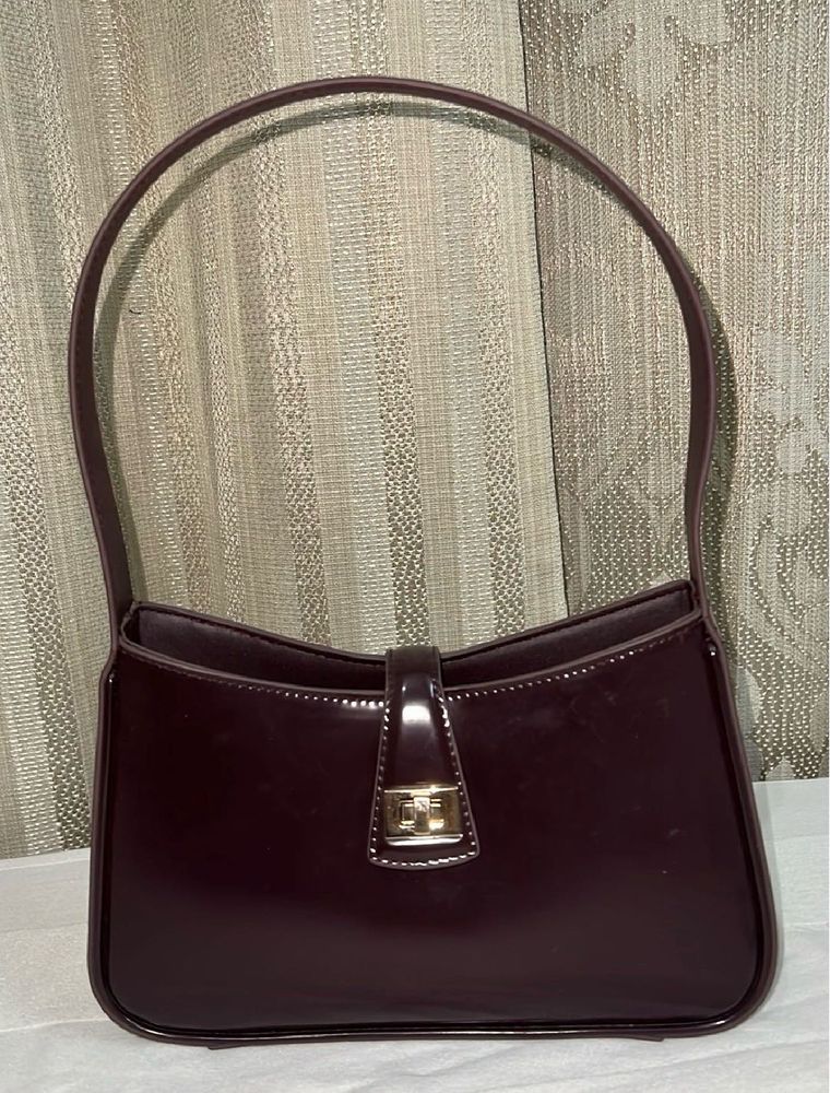 H&amp;M wine-maroon shoulder bag