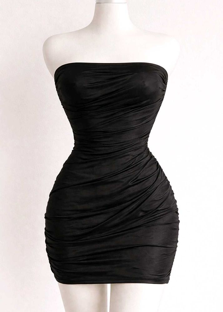 Chic Black Bodycon Mini Dress