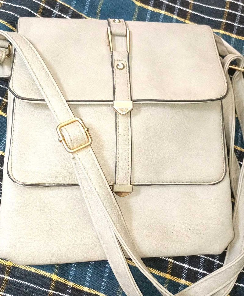 Dubai Stylish Cream Crossbody Bag