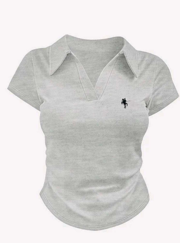 newme Light Grey Polo top