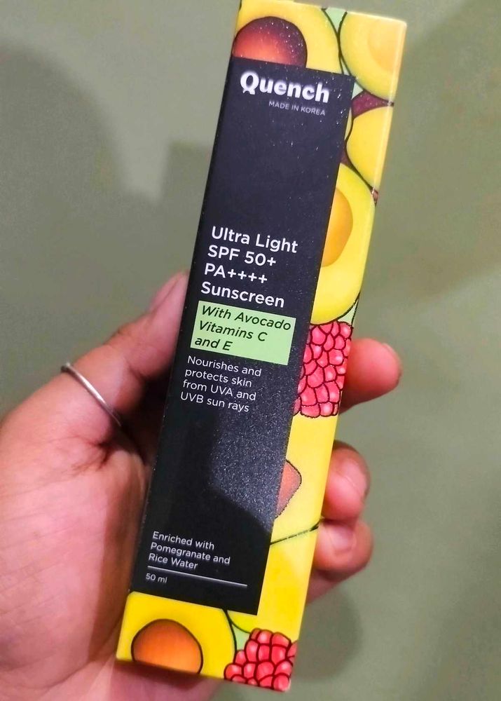 Quench Ultra Light Sunscreen SPF 50 PA++++