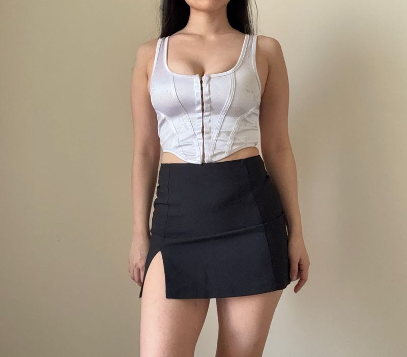 Elegant Satin Corset Top
