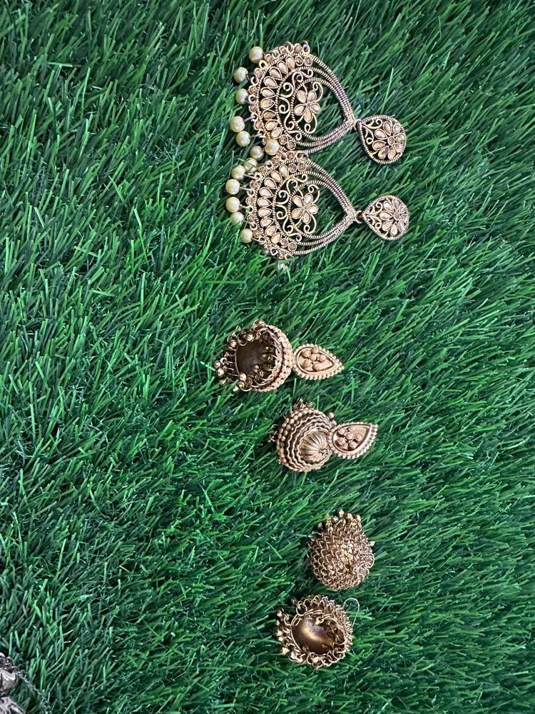 Beautiful Oxidized Jhumka Earrings