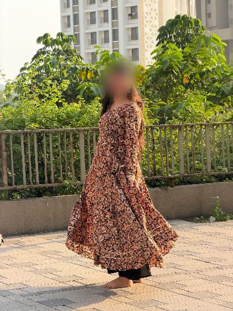 handmade 🦚Floral Print Kurta Set