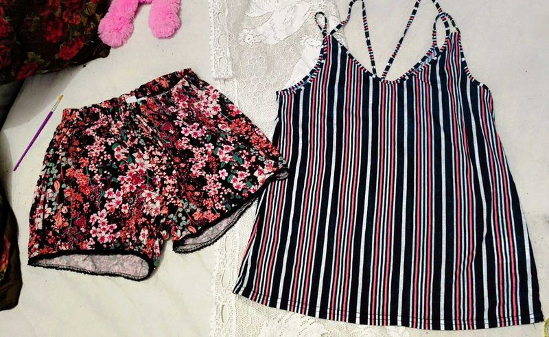 Cute Outfit Shorts With Top