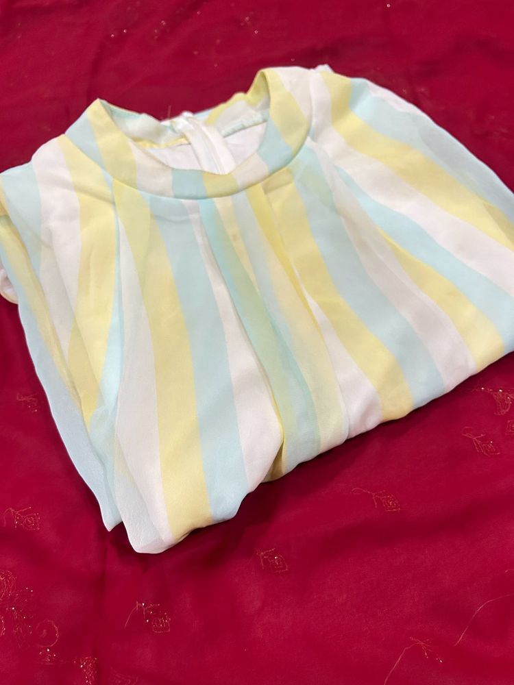 Striped Pastel Top