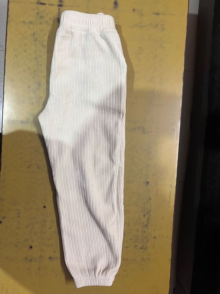 Beige Corduroy Joggers