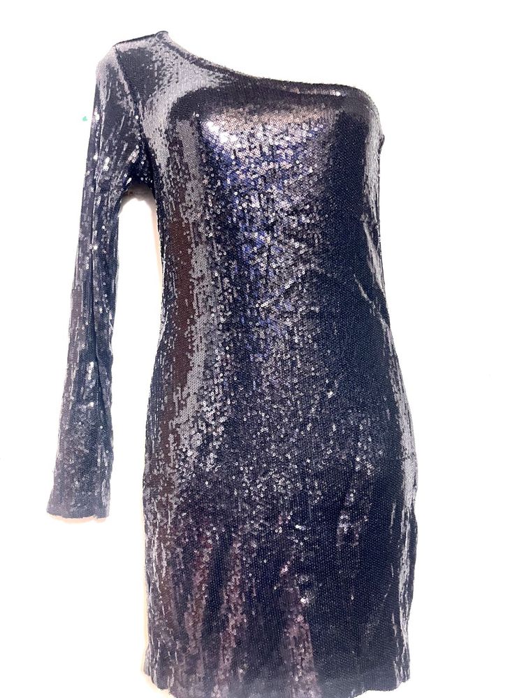 Sequin One-Shoulder Dress