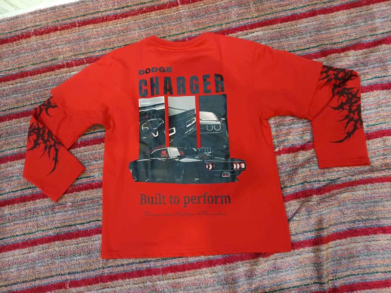 Dodge Charger Red Doctor Sleeves T-Shirt
