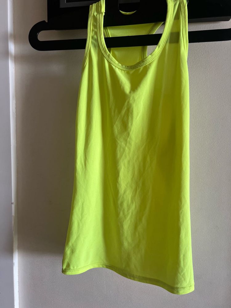 Neon Yellow Racerback Tank Top