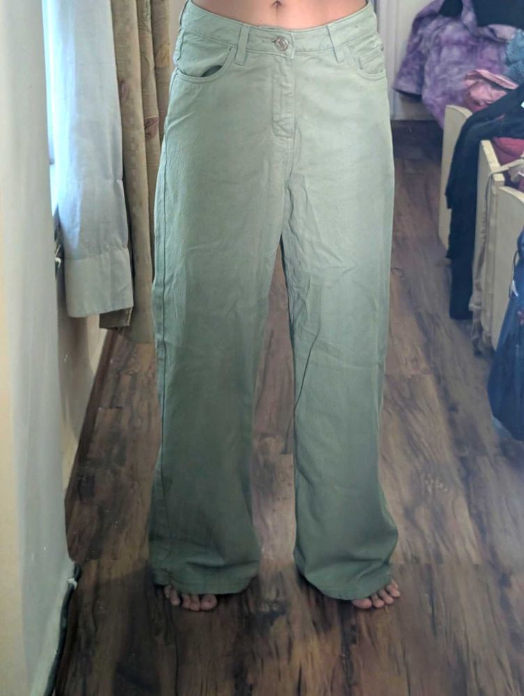 Khaki Wide Leg Pants With tag still on
