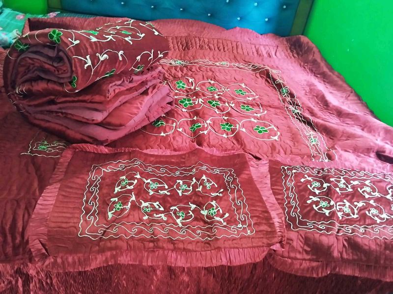bridal embroidered bedding set