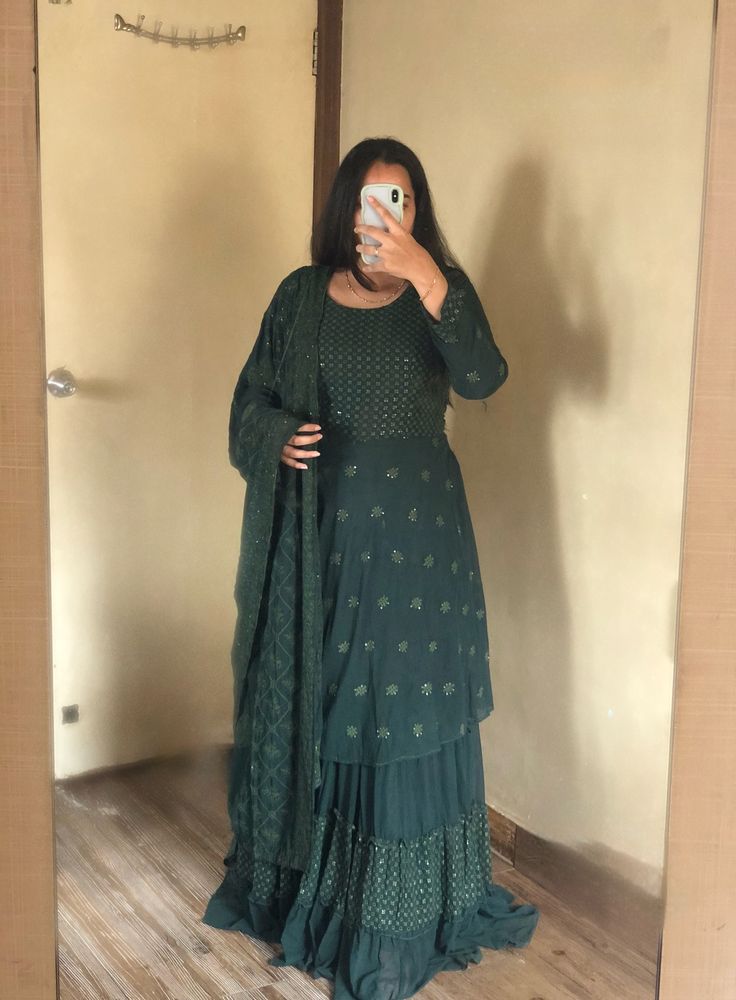 Kurti &amp; Skirt Set With Dupatta