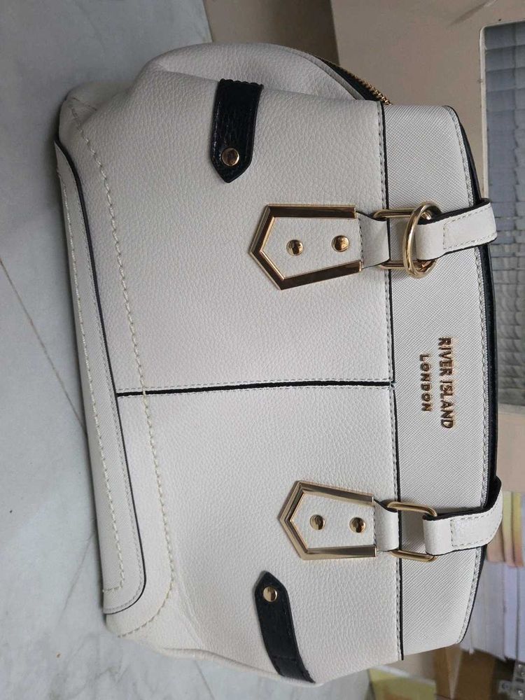 River Island London White Handbag