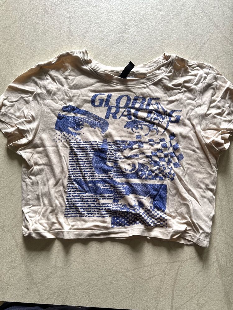 Graphic Print Cropped T-Shirt
