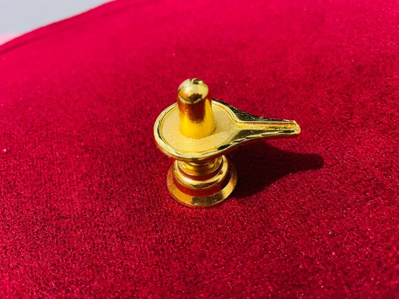 Gold Plated Shivling New With Tag 😍❤️