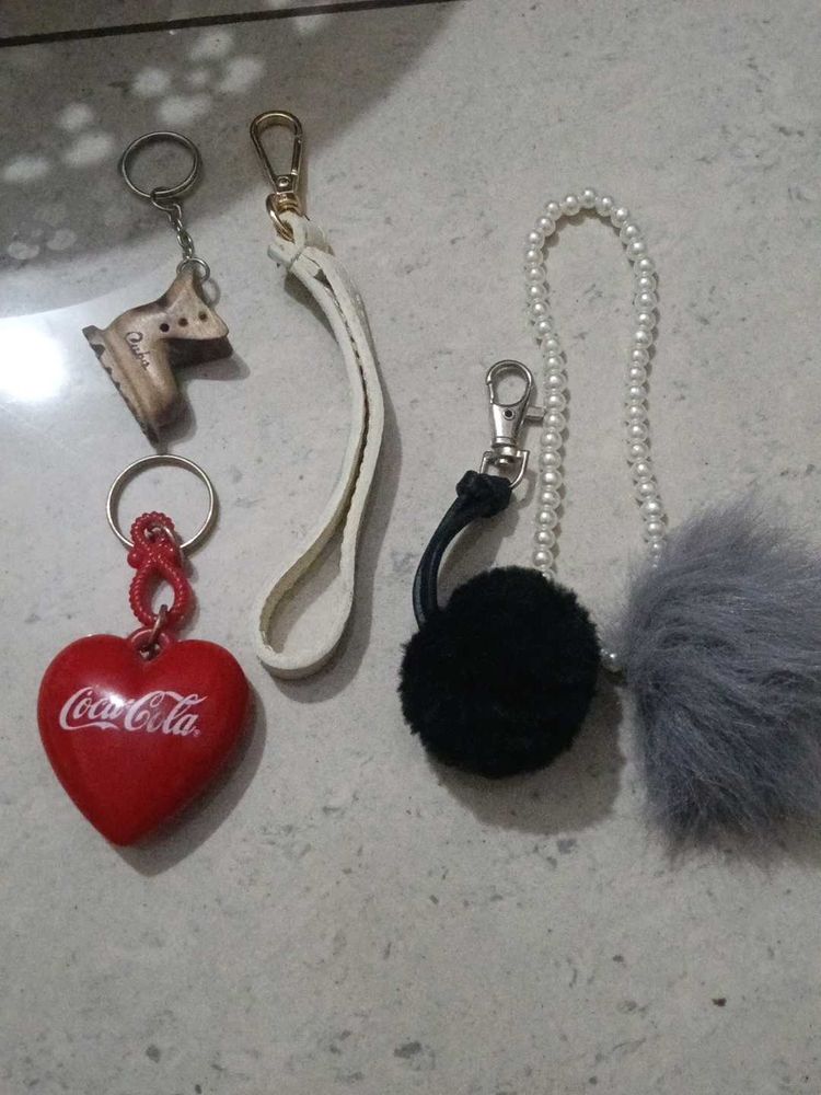 Assorted Keychains &amp; Charms Set all piece