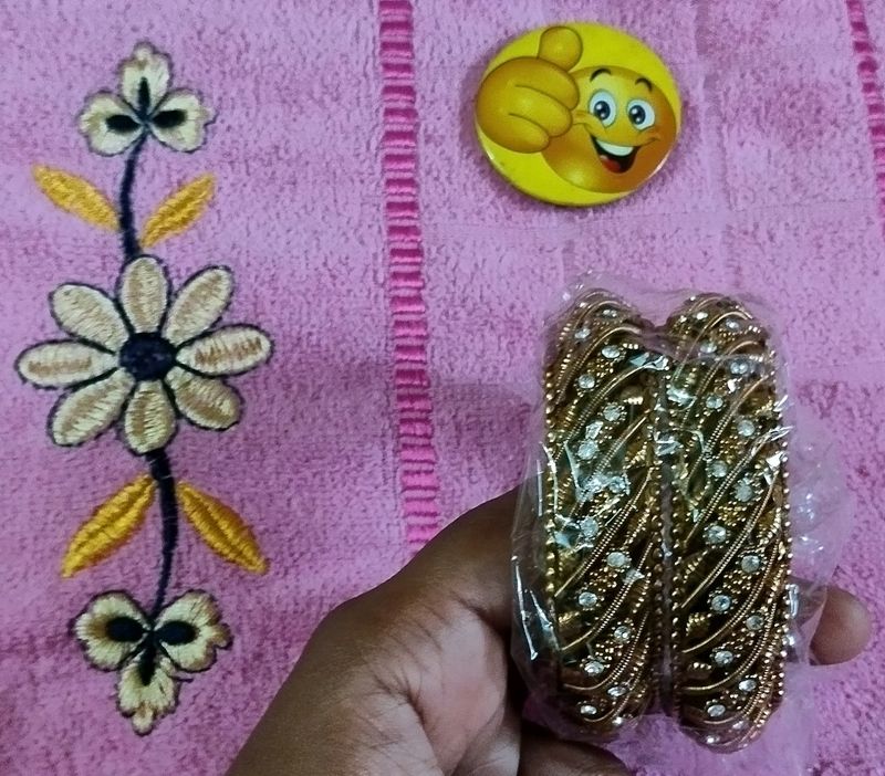 💝 GOLDEN METAL BANGLES 🤜